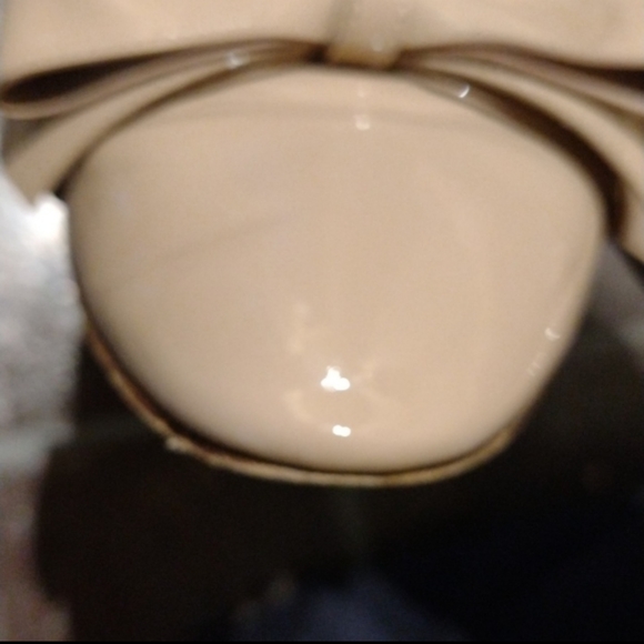 Miu Miu Nude beige patent leather Bow Crystal embollised flats loafer 36 - Picture 8 of 11